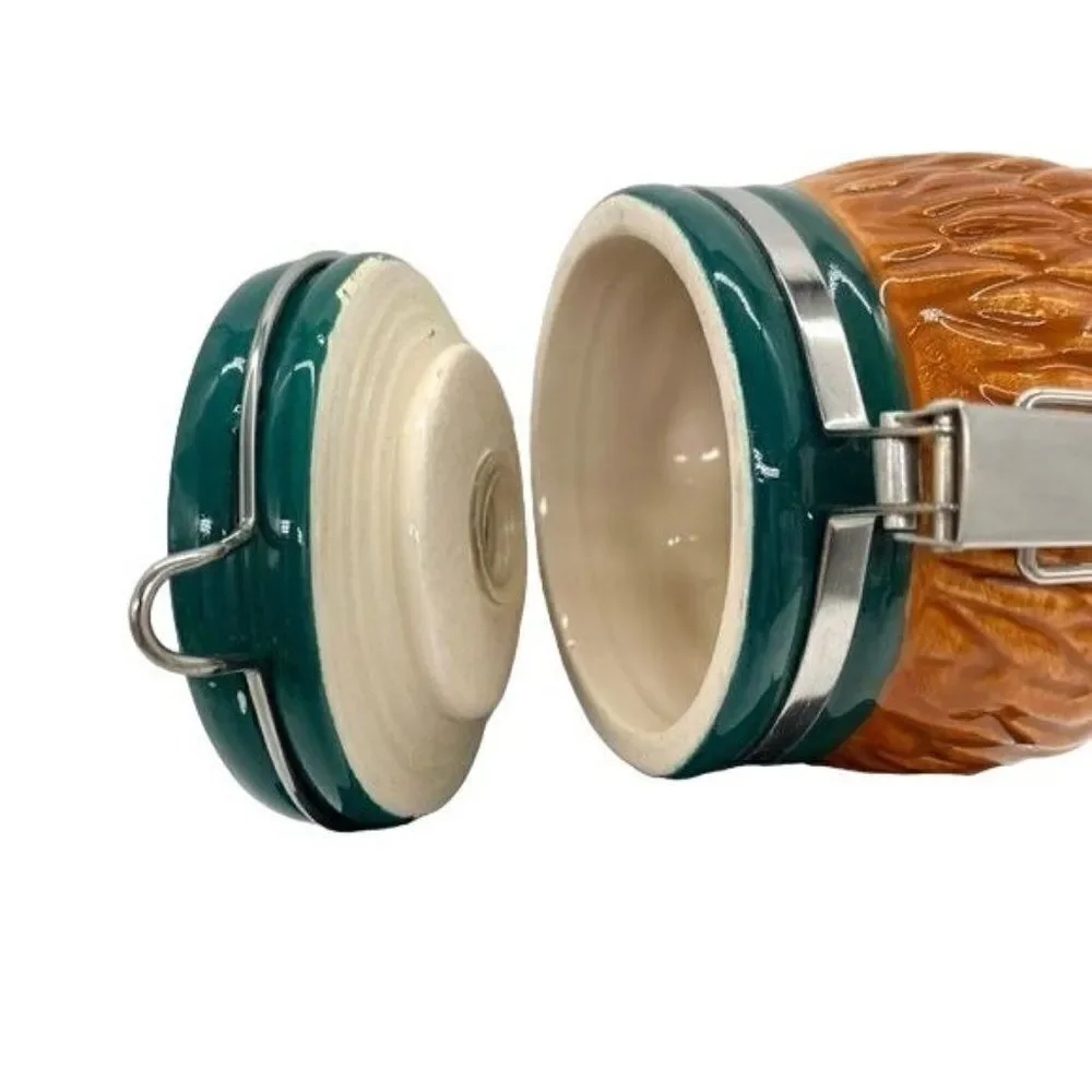 Contained Art Hedgehog Airtight Ceramic Stash Jar